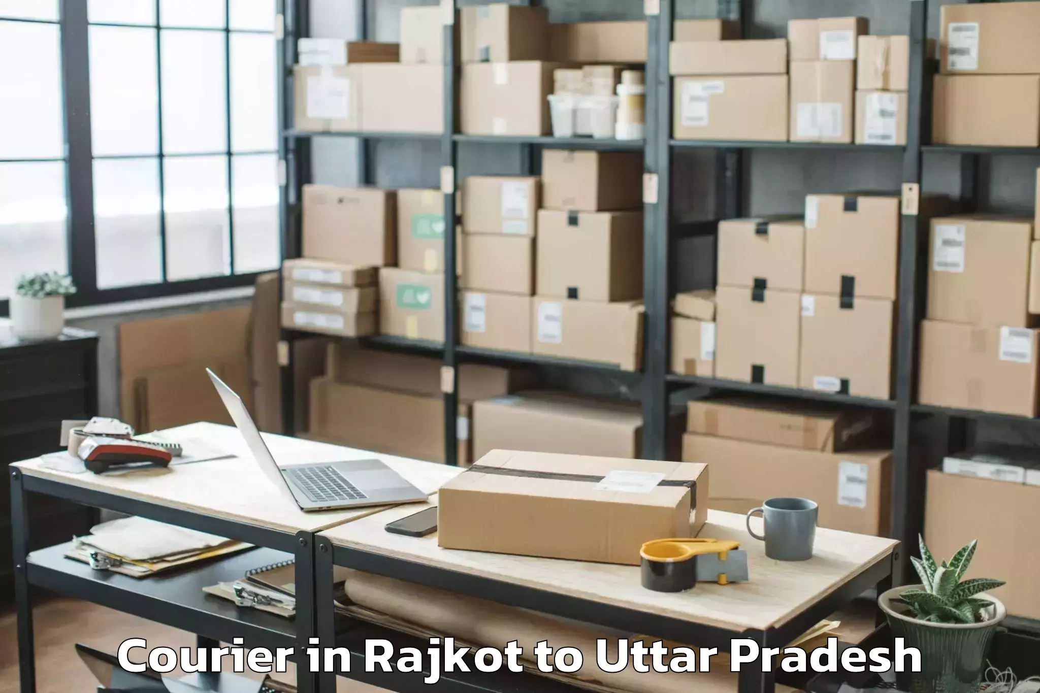 Easy Rajkot to Menhdawal Courier Booking